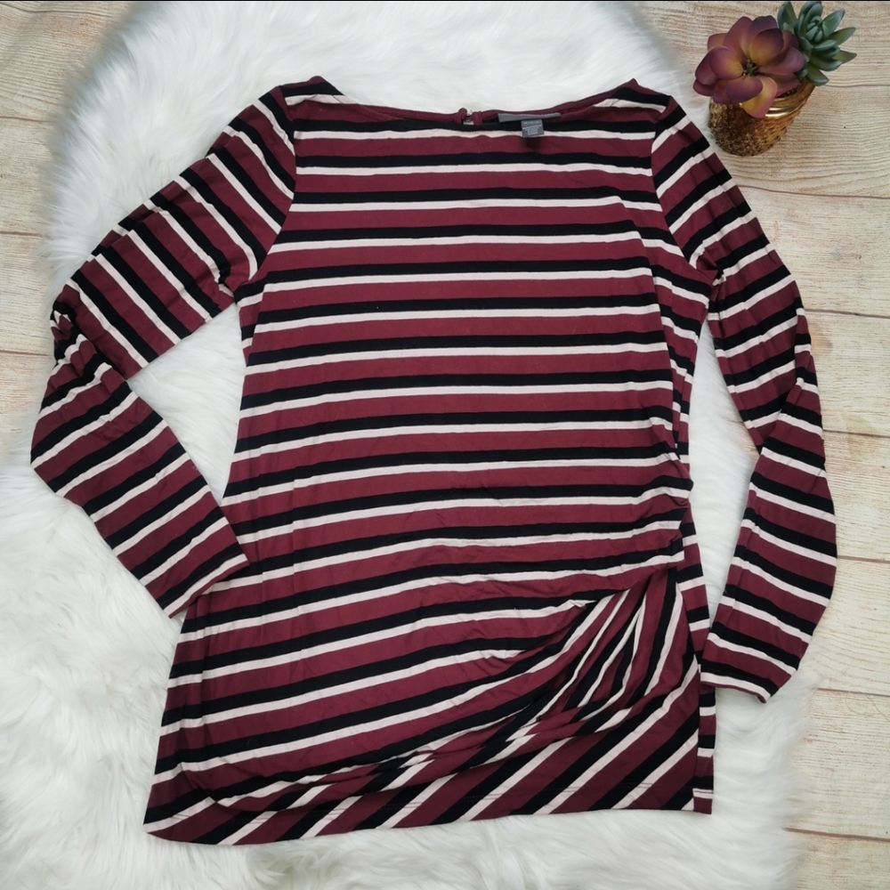 A Pea In The Pod Striped Long Sleeve Blouse Size M
